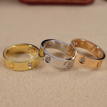 [Rosla]LOVE 5.5MM 3 DIAMOND RING