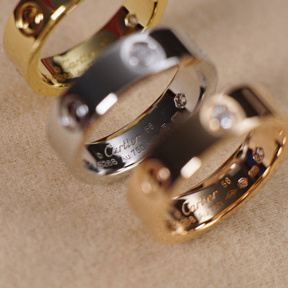 [Rosla]LOVE 5.5MM 3 DIAMOND RING