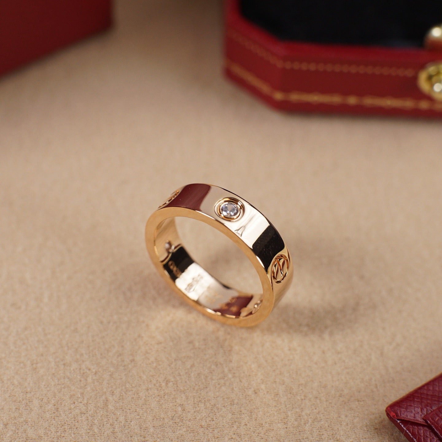 [Rosla]LOVE 5.5MM 3 DIAMOND RING