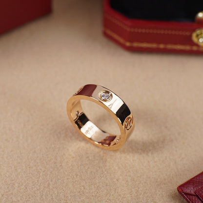[Rosla]LOVE 5.5MM 3 DIAMOND RING