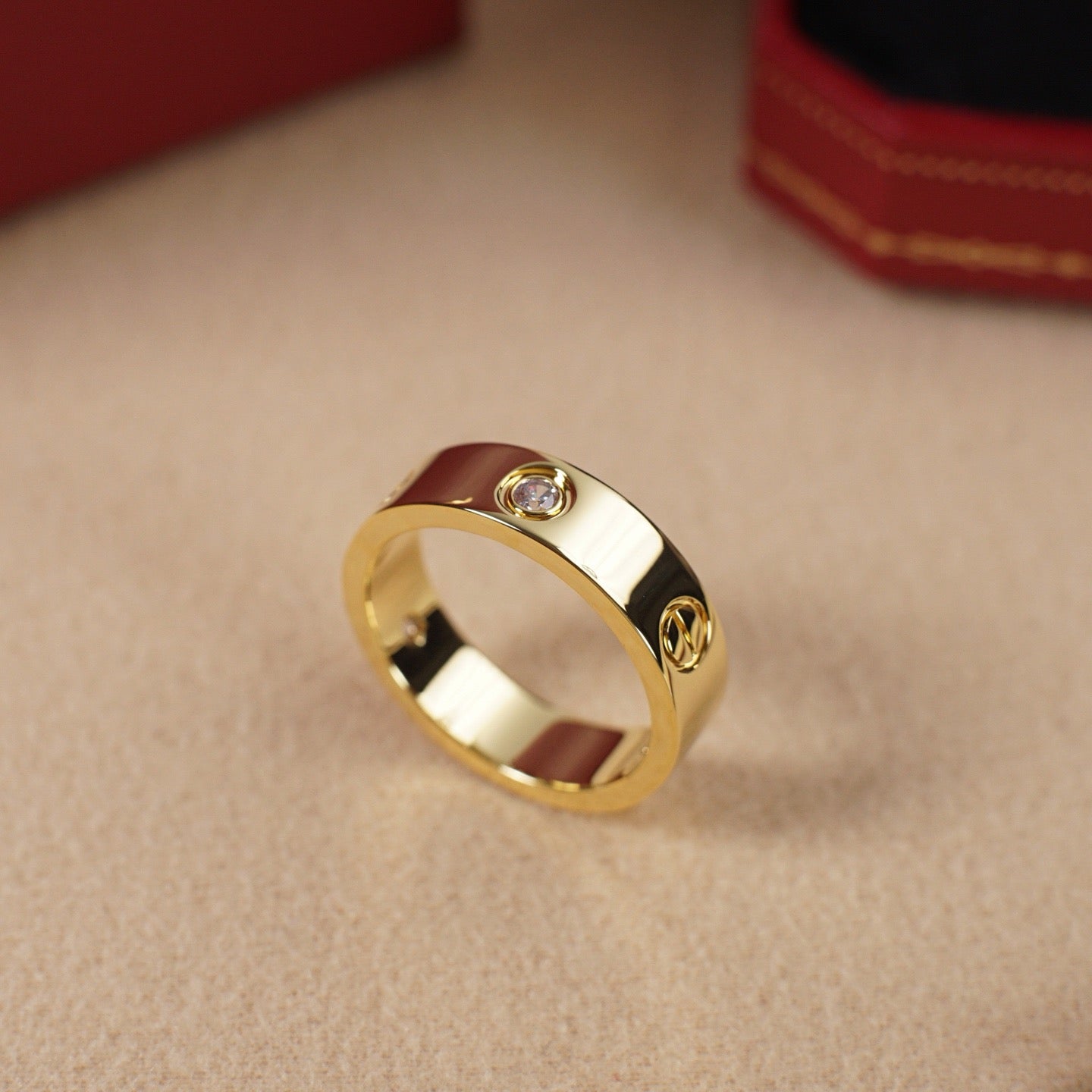 [Rosla]LOVE 5.5MM 3 DIAMOND RING
