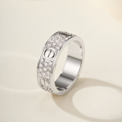 [Rosla]LOVE RING 5.5MM DIAMONDS PAVED