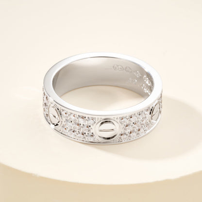 [Rosla]LOVE RING 5.5MM DIAMONDS PAVED
