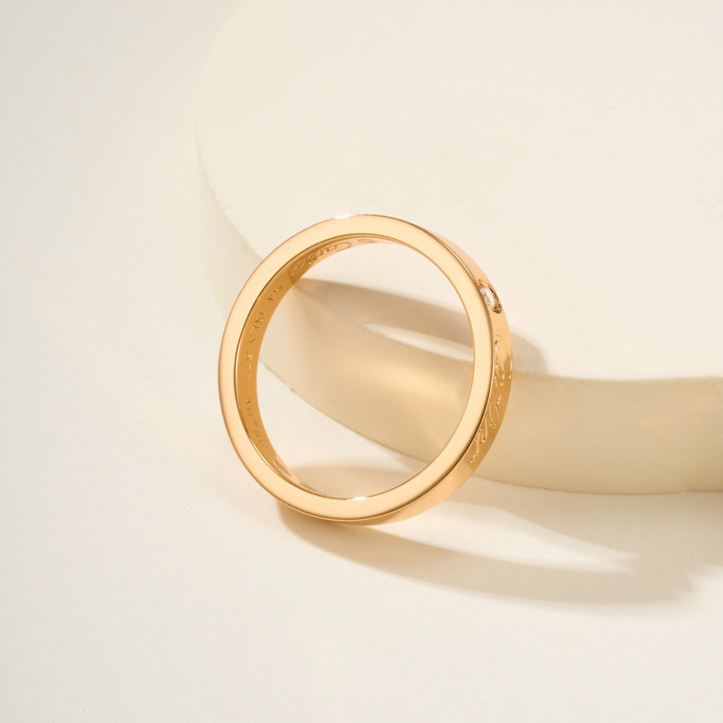 [Rosla]LOVE RING 4MM 1 DIAMOND