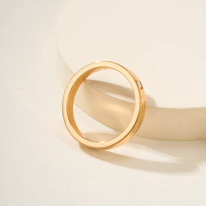 [Rosla]LOVE RING 4MM 1 DIAMOND
