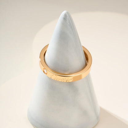 [Rosla]LOVE RING 4MM 1 DIAMOND