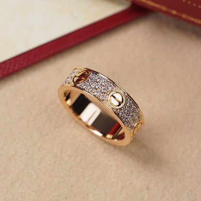 [Rosla]LOVE RING 5.5MM DIAMONDS PAVED