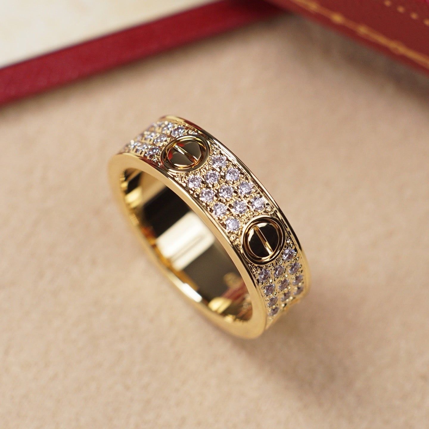 [Rosla]LOVE RING 5.5MM DIAMONDS PAVED
