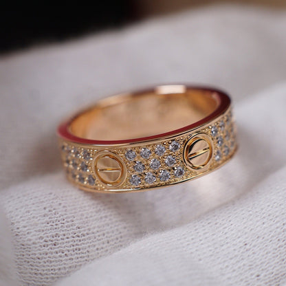 [Rosla]LOVE RING 5.5MM DIAMONDS PAVED