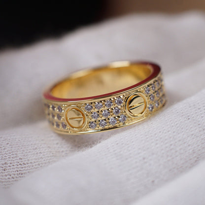 [Rosla]LOVE RING 5.5MM DIAMONDS PAVED