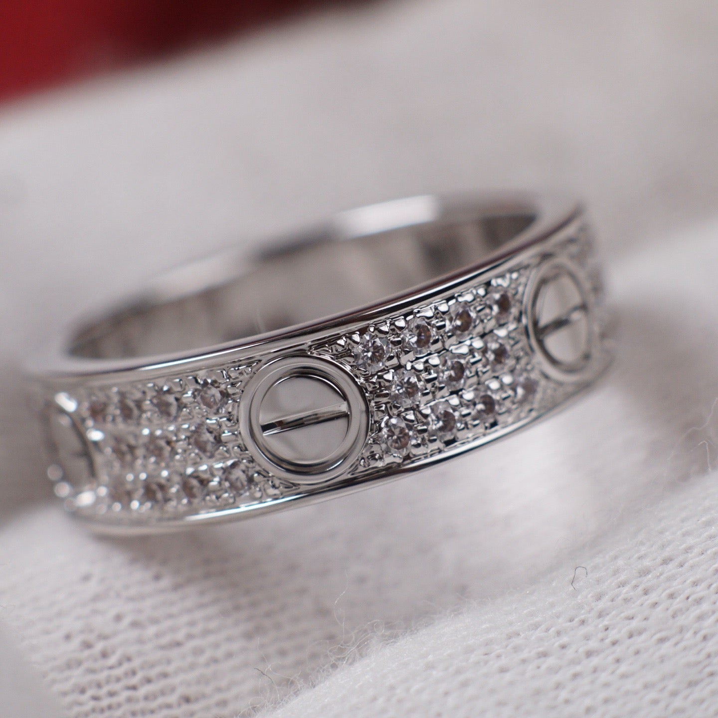 [Rosla]LOVE RING 5.5MM DIAMONDS PAVED