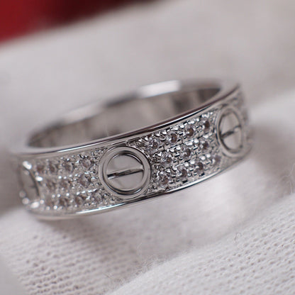 [Rosla]LOVE RING 5.5MM DIAMONDS PAVED