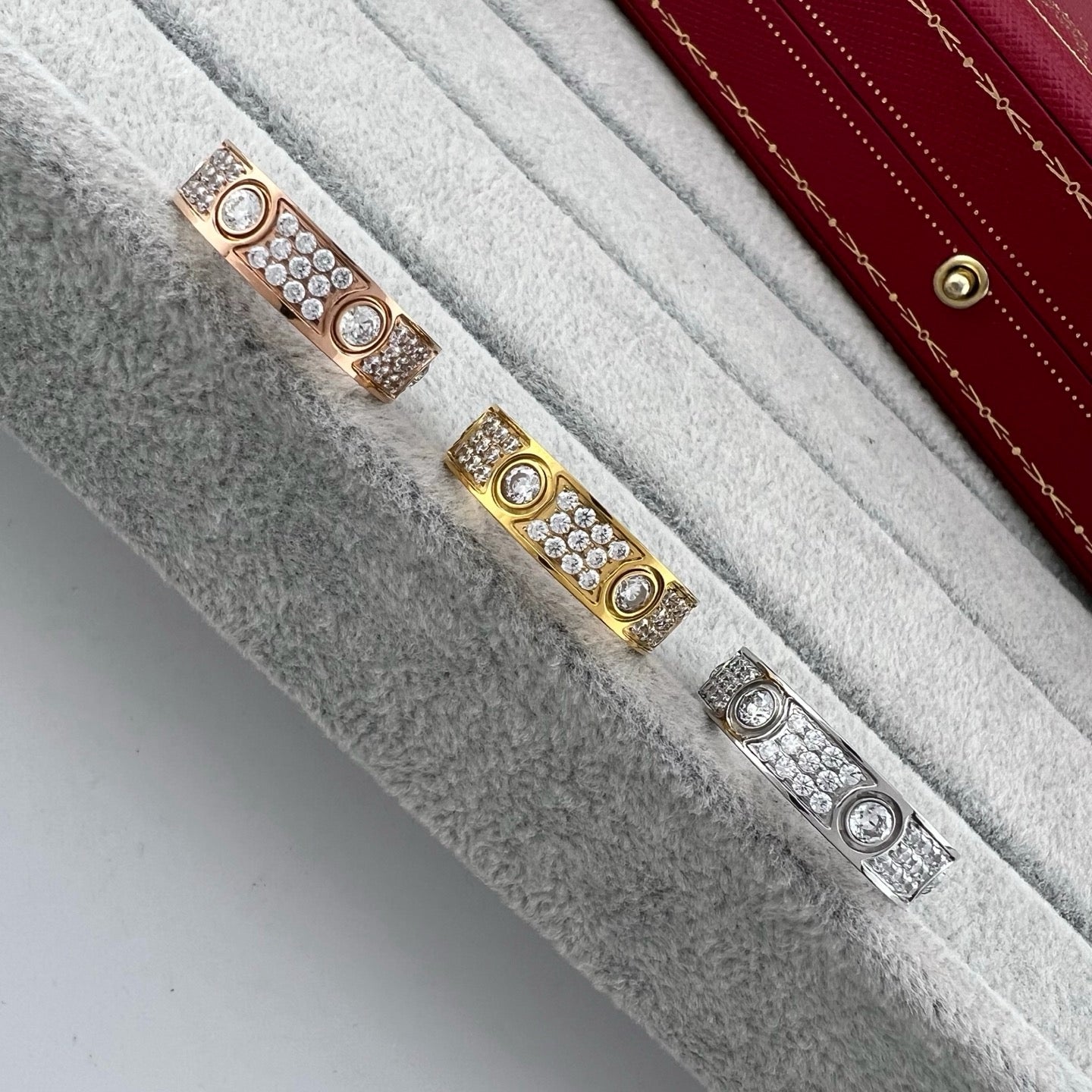 [Rosla]LOVE 5.5MM FULL-PAVE 6-DIAMOND RING