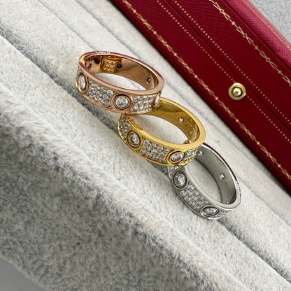 [Rosla]LOVE 5.5MM FULL-PAVE 6-DIAMOND RING