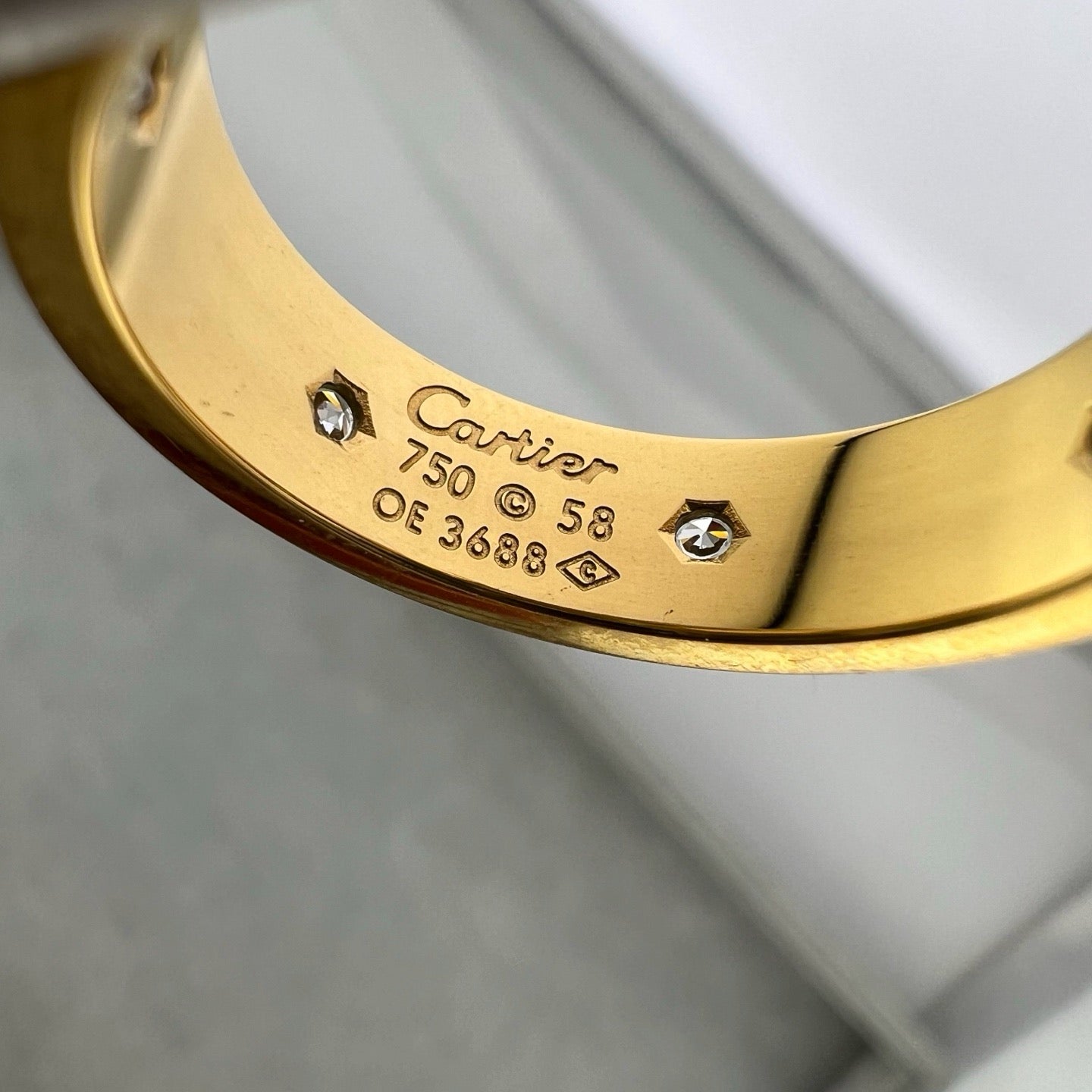 [Rosla]LOVE 5.5MM FULL-PAVE 6-DIAMOND RING