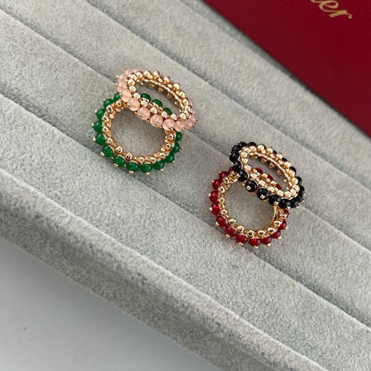 [Rosla]CLASH 7.9MM AGATE CHALCEDONY RING