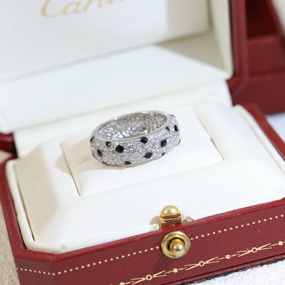 [Rosla]PANTHERE SPOTTED FULL DIAMOND RING