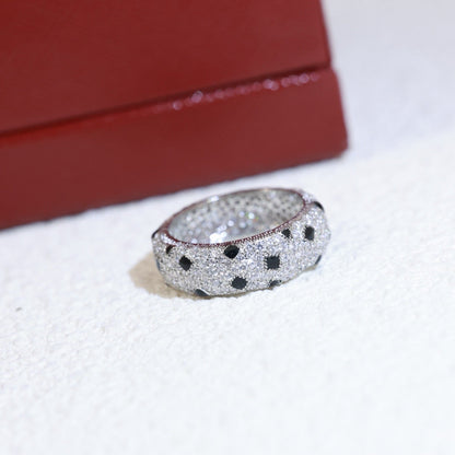 [Rosla]PANTHERE SPOTTED FULL DIAMOND RING