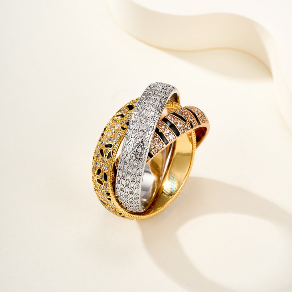 [Rosla]TRINITY  RING LEOPARD PRINT