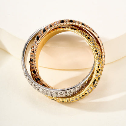 [Rosla]TRINITY  RING LEOPARD PRINT