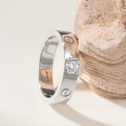 [Rosla]LOVE RING 3.6MM 1 BIG DIAMOND