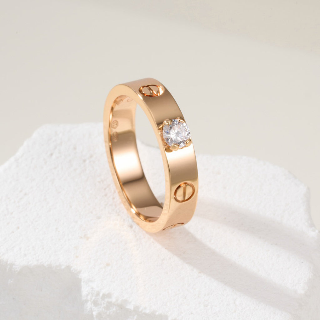 [Rosla]LOVE RING 3.6MM 1 BIG DIAMOND