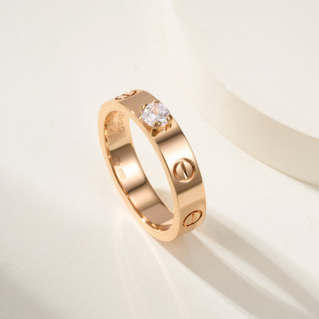 [Rosla]LOVE RING 3.6MM 1 BIG DIAMOND
