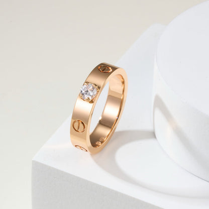 [Rosla]LOVE RING 3.6MM 1 BIG DIAMOND