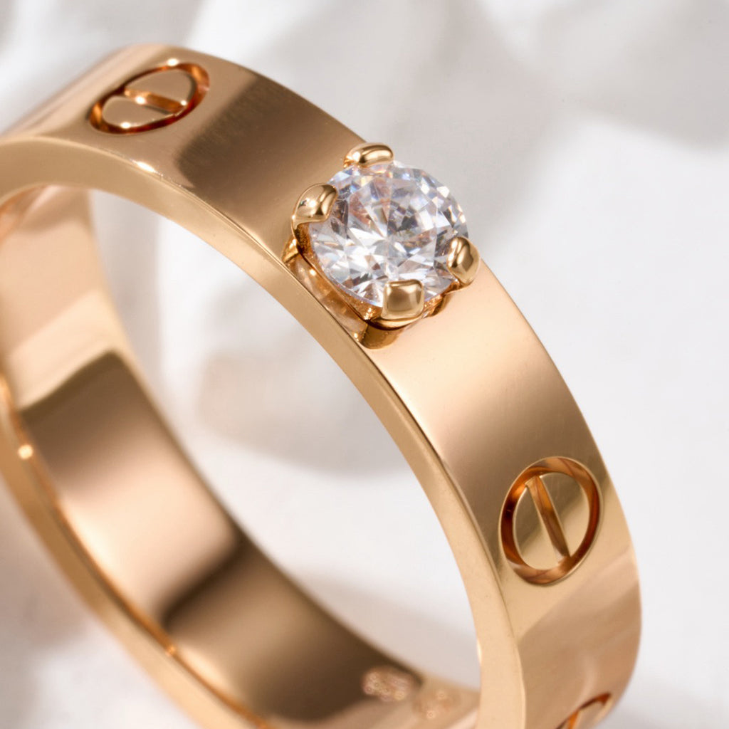 [Rosla]LOVE RING 3.6MM 1 BIG DIAMOND