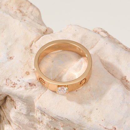 [Rosla]LOVE RING 3.6MM 1 BIG DIAMOND