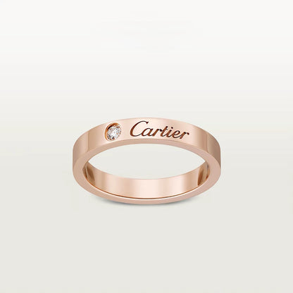 [Rosla]LOVE RING 4MM 1 DIAMOND