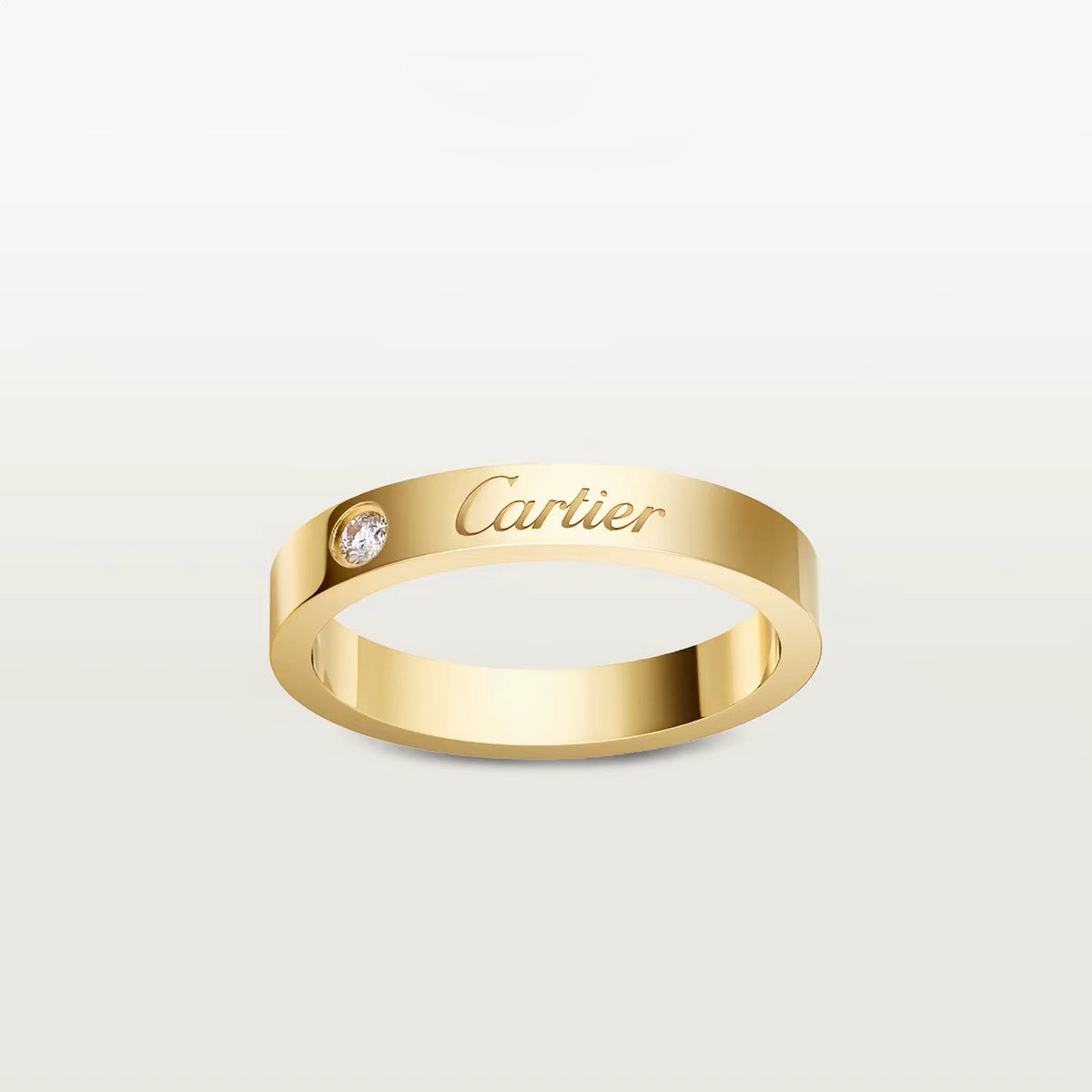 [Rosla]LOVE RING 4MM 1 DIAMOND