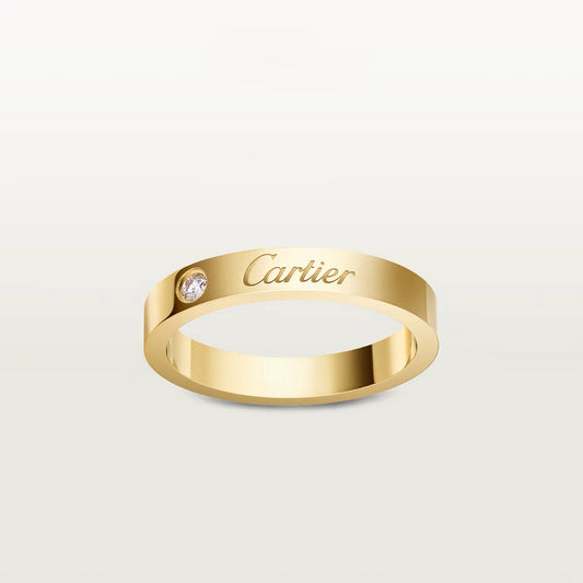 [Rosla]LOVE RING 4MM 1 DIAMOND