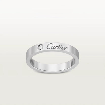 [Rosla]LOVE RING 4MM 1 DIAMOND