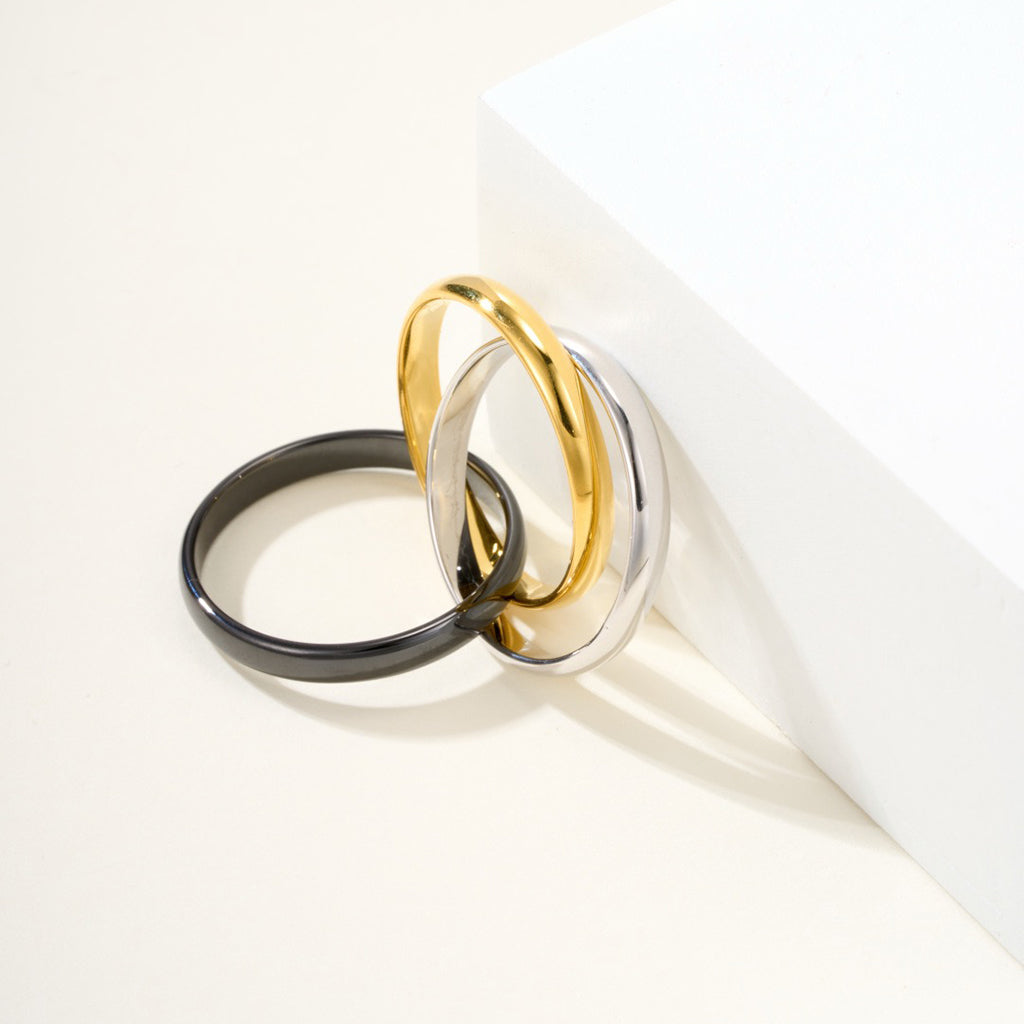 [Rosla]TRINITY 3.2MM RING BLACK CERAMIC