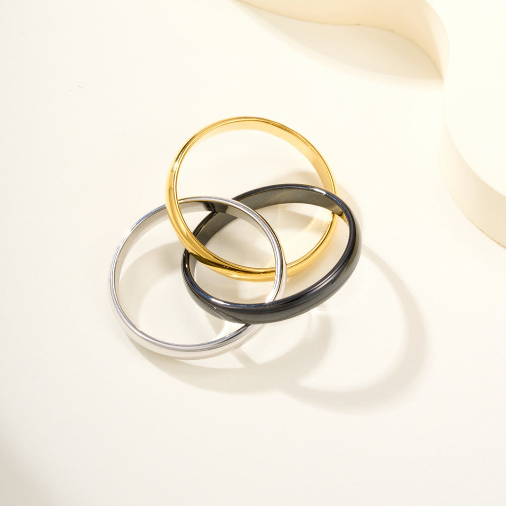 [Rosla]TRINITY 3.2MM RING BLACK CERAMIC