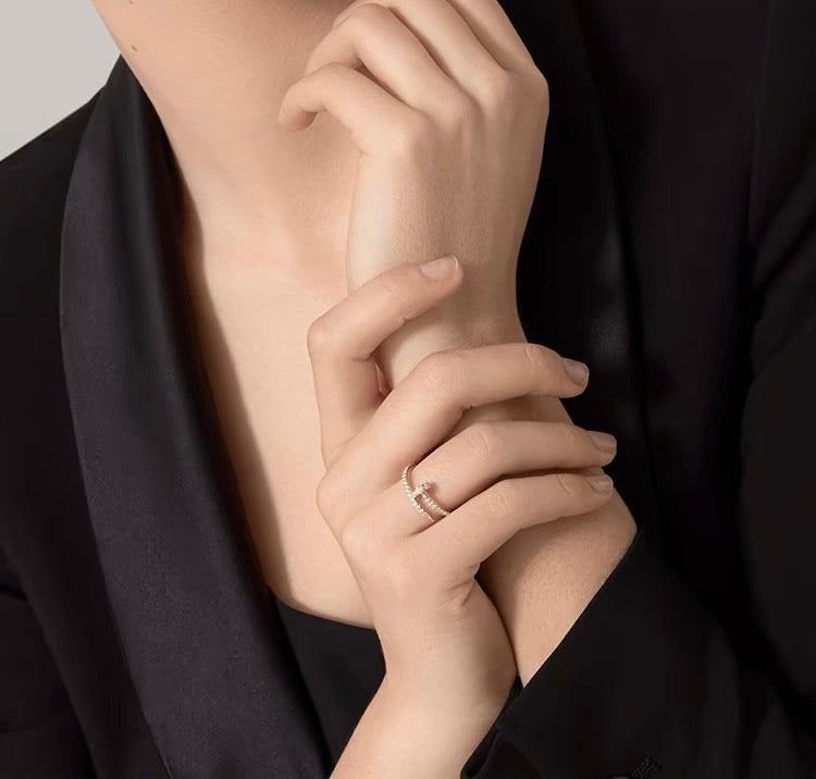 [Rosla]JUSTE 1.8MM FULL DIAMOND RING