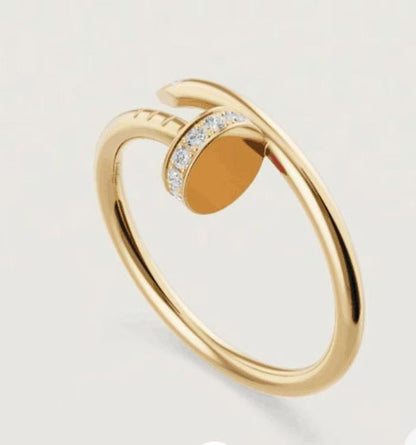 [Rosla]JUSTE 1.8MM HALF DIAMOND RING