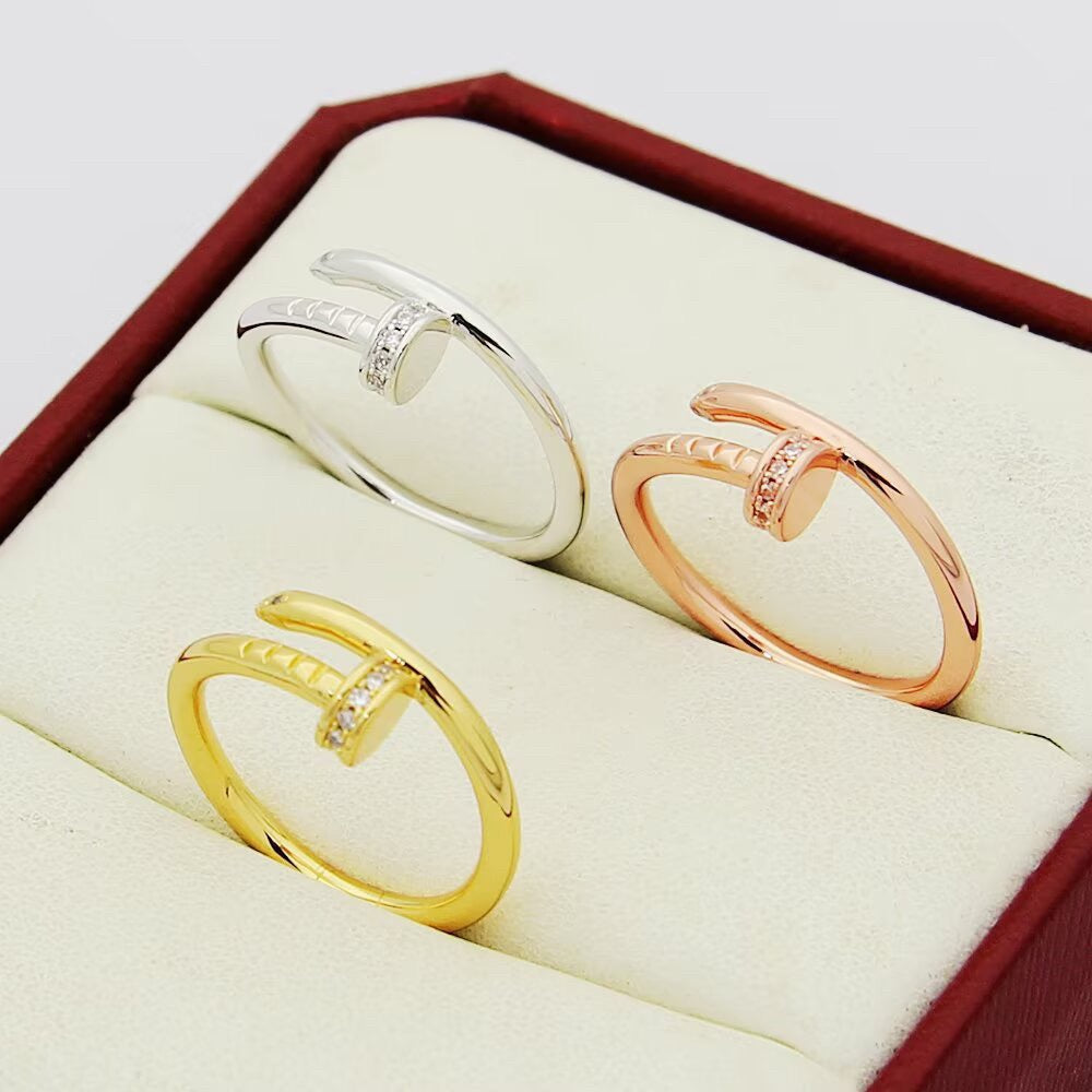 [Rosla]JUSTE 1.8MM HALF DIAMOND RING
