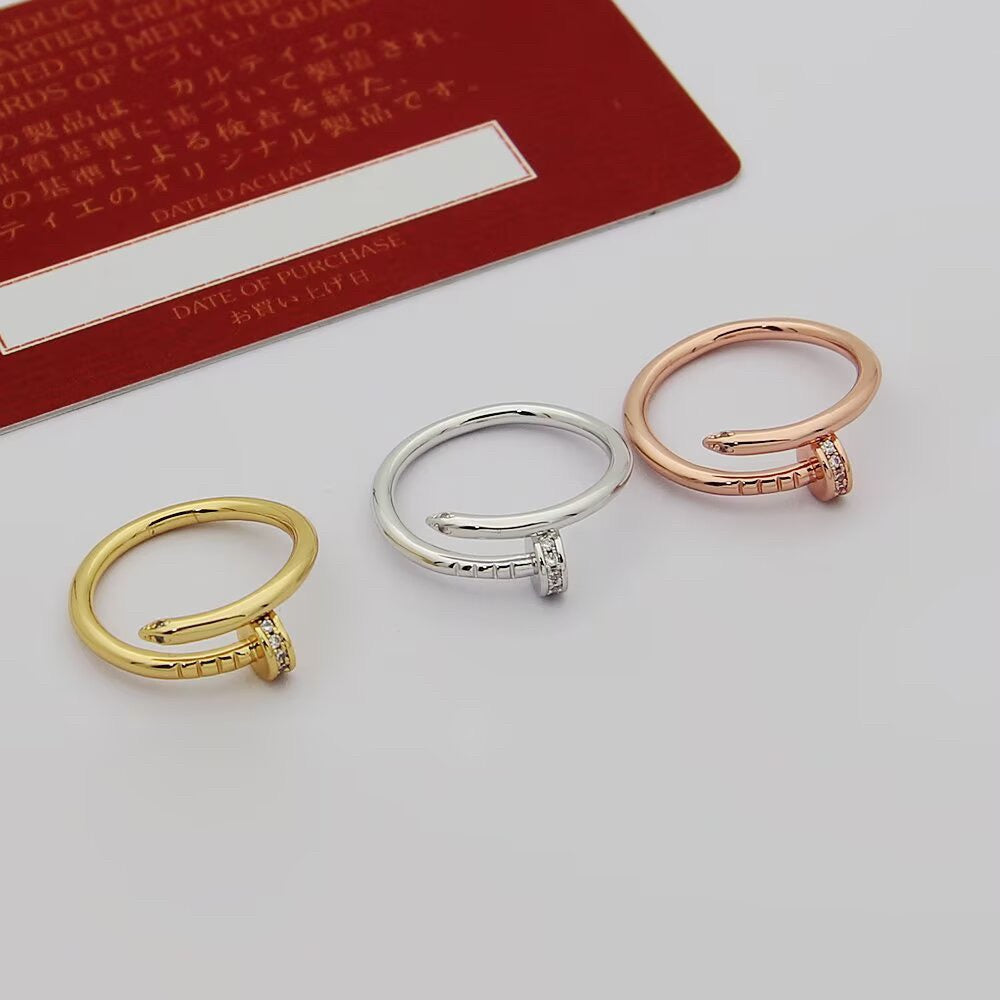 [Rosla]JUSTE 1.8MM HALF DIAMOND RING