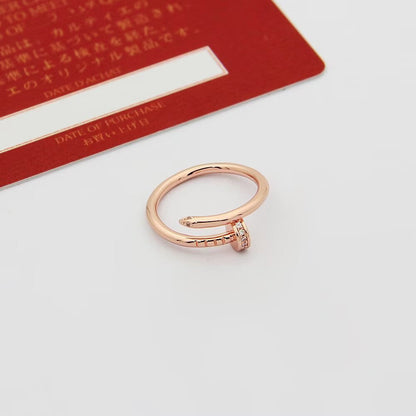 [Rosla]JUSTE 1.8MM HALF DIAMOND RING