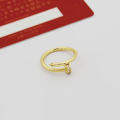 [Rosla]JUSTE 1.8MM HALF DIAMOND RING