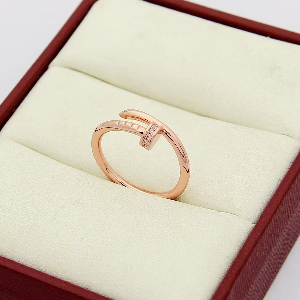 [Rosla]JUSTE 1.8MM HALF DIAMOND RING