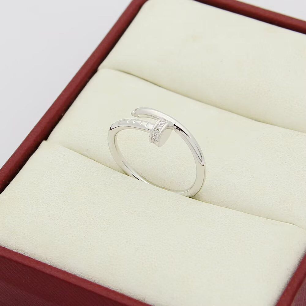 [Rosla]JUSTE 1.8MM HALF DIAMOND RING