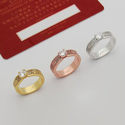 [Rosla]LOVE RING 3.6MM 1 BIG DIAMOND FULL DIAMOND
