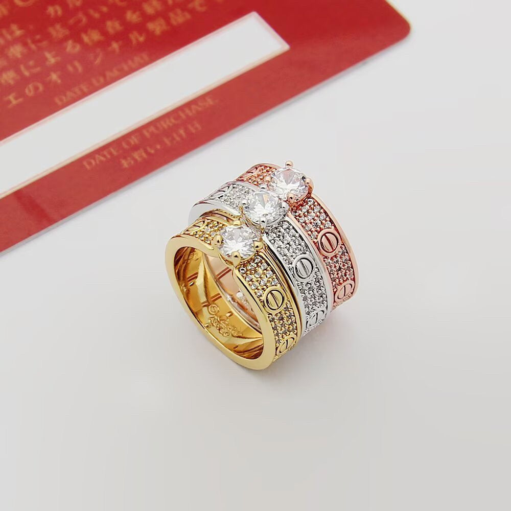 [Rosla]LOVE RING 3.6MM 1 BIG DIAMOND FULL DIAMOND