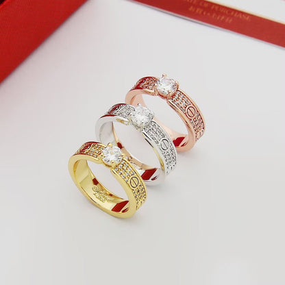 [Rosla]LOVE RING 3.6MM 1 BIG DIAMOND FULL DIAMOND