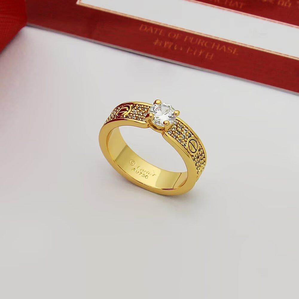 [Rosla]LOVE RING 3.6MM 1 BIG DIAMOND FULL DIAMOND