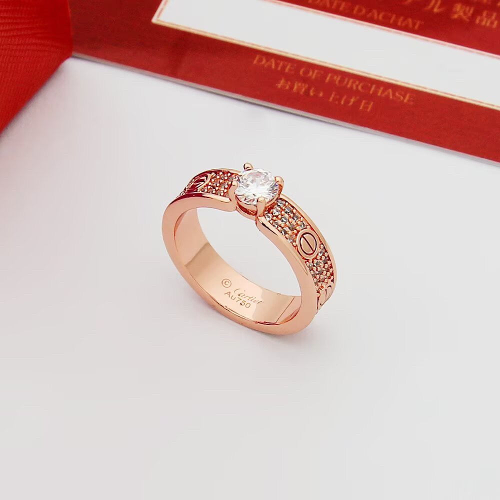 [Rosla]LOVE RING 3.6MM 1 BIG DIAMOND FULL DIAMOND