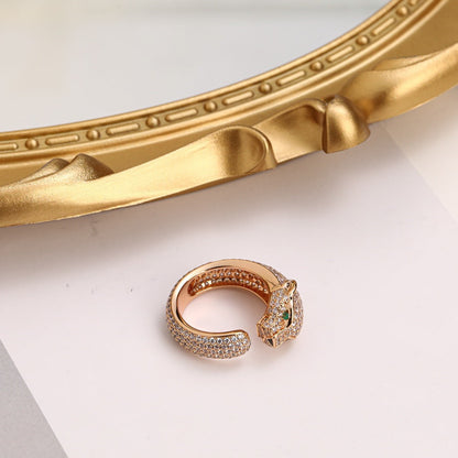 [Rosla]PANTHERE FULL DIAMOND SMALL RING